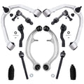 Detroit Axle - RWD Front 12pc Control Arms Kit for 03-07 INFINITI G35, 03-09 Nissan 350Z, 4 Control Arms 4 Tie Rods 2 Sway Bars