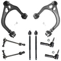 Detroit Axle - RWD Front End Suspension Kit for Chrysler 300 Dodge Challenger Charger Magnum, 2 Upper Control Arms 4 Inner Outer