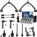 Detroit Axle - Front End Kit for Silverado Sierra 1500 Chevy Tahoe GMC Yukon, Control Arms Sway Bars Ball Joints Tie Rods Pitman