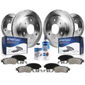 Detroit Axle - Brake Kit for 4WD 6 Lugs Ford F-150 Lincoln Mark LT Disc Brake Rotors Ceramic Brakes Pads Front and Rear Replacem