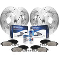 Detroit Axle - Brake Kit for Nissan 350Z 370Z Infiniti G35 G37 Q40 QX50 M35 M45 EX35 EX37 Replacement 12.6 inch Front & 12.13 in