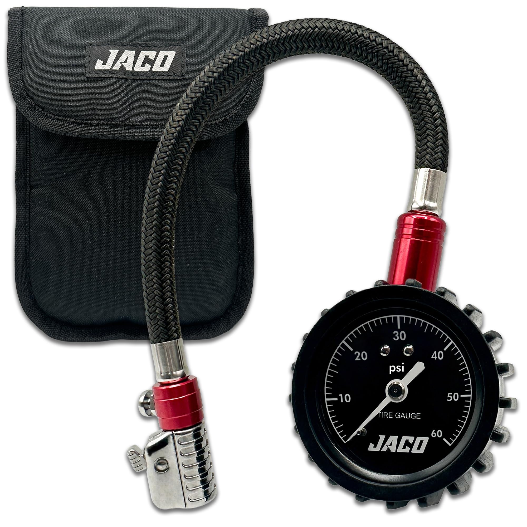 JACO ElitePro-X Tire Pressure Gauge with Lightning Chuck (60 PSI)